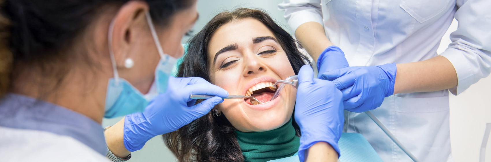 patiente chez le dentiste